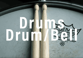 drum head with sticks