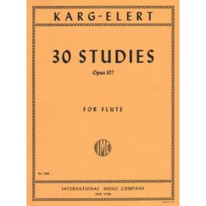 karg-elert 30 studies op 107 flute
