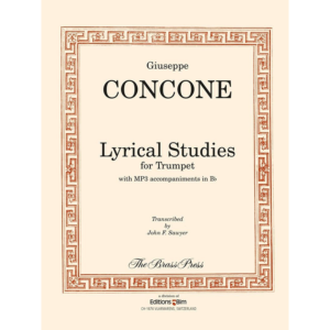 lyrical studies for trumpet or horn-concone