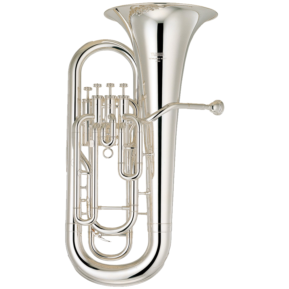 4-valve silver euphonium